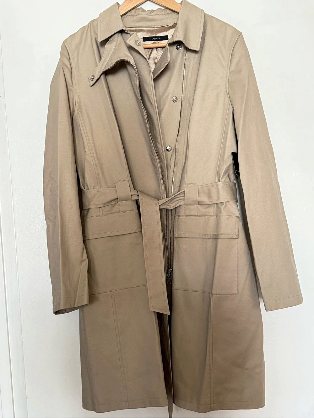Tahari Women's Trench Coat in Beige NWT